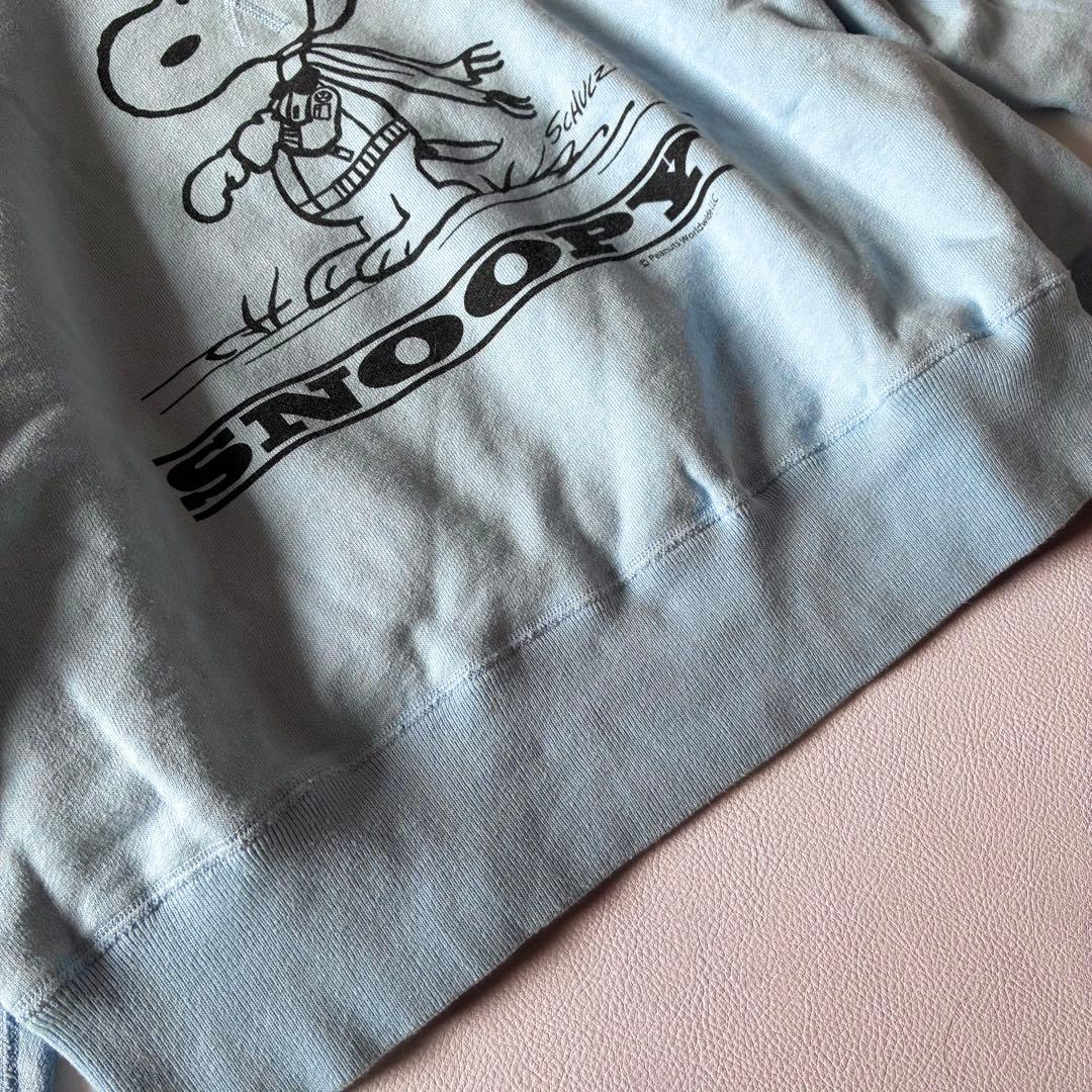 バズリクソンズ　BEAMS BOY　別注　クルースウェット　スヌーピー　サックス