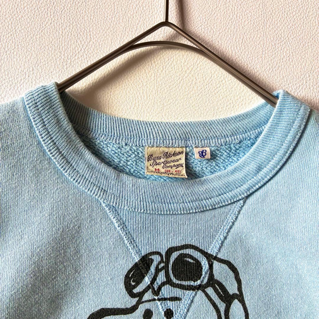 バズリクソンズ　BEAMS BOY　別注　クルースウェット　スヌーピー　サックス