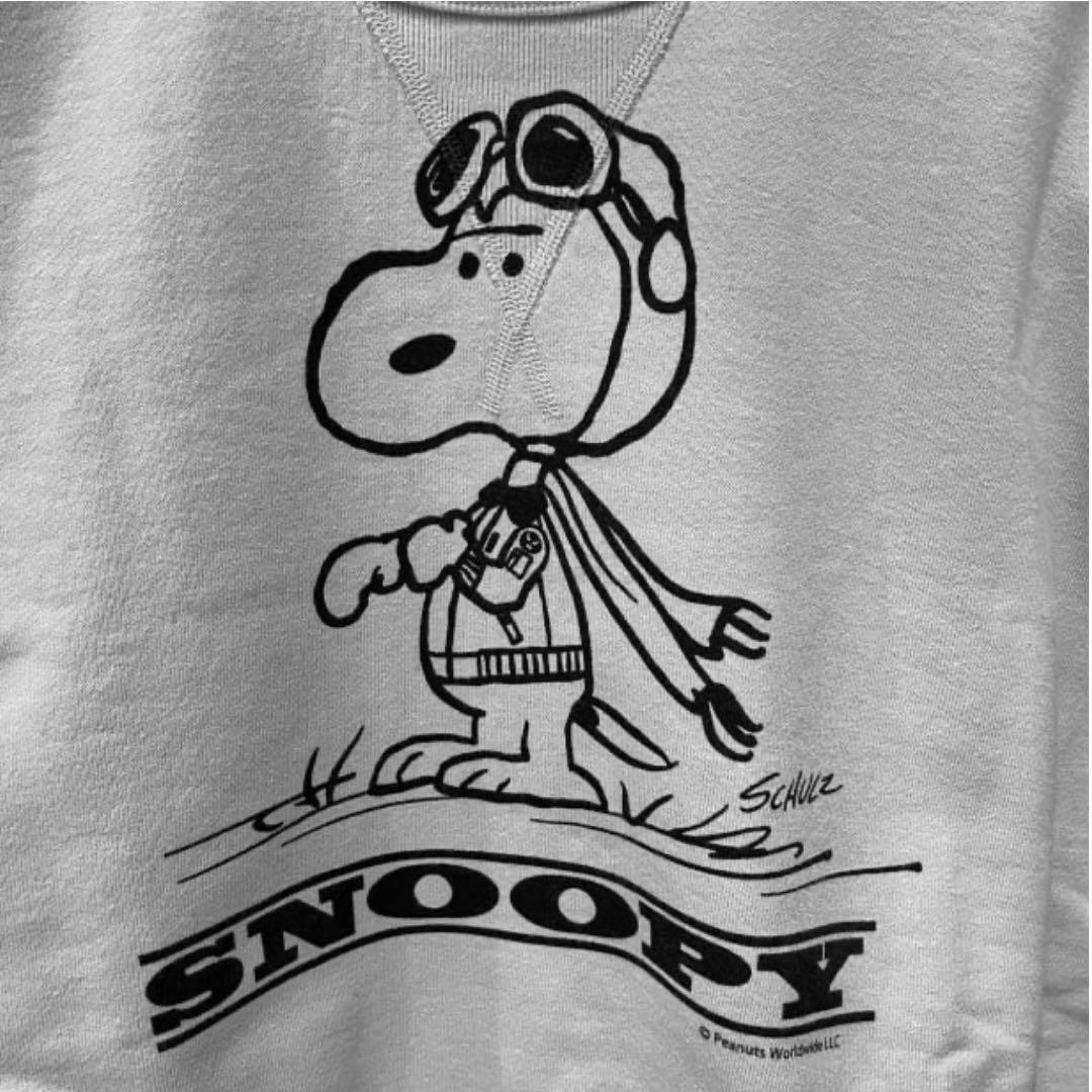 バズリクソンズ　BEAMS BOY　別注　クルースウェット　スヌーピー　サックス