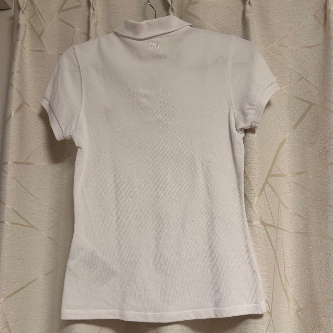 amiparis ホワイトポロシャツ