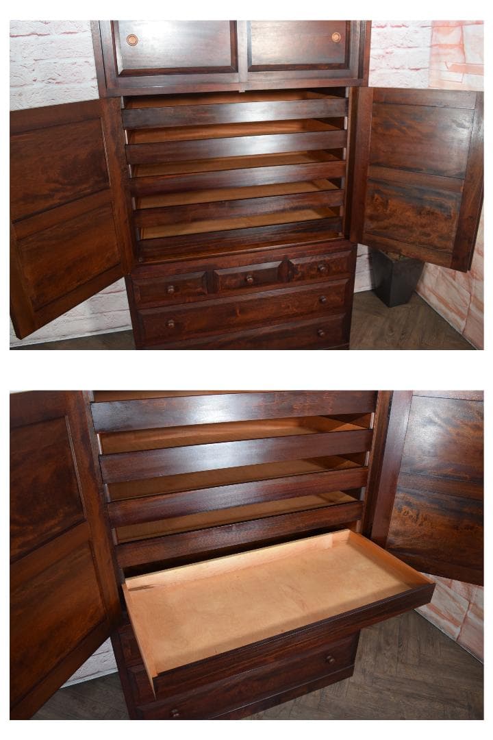 松本民芸家具 和箪笥 着物タンス ミズメザクラ D型