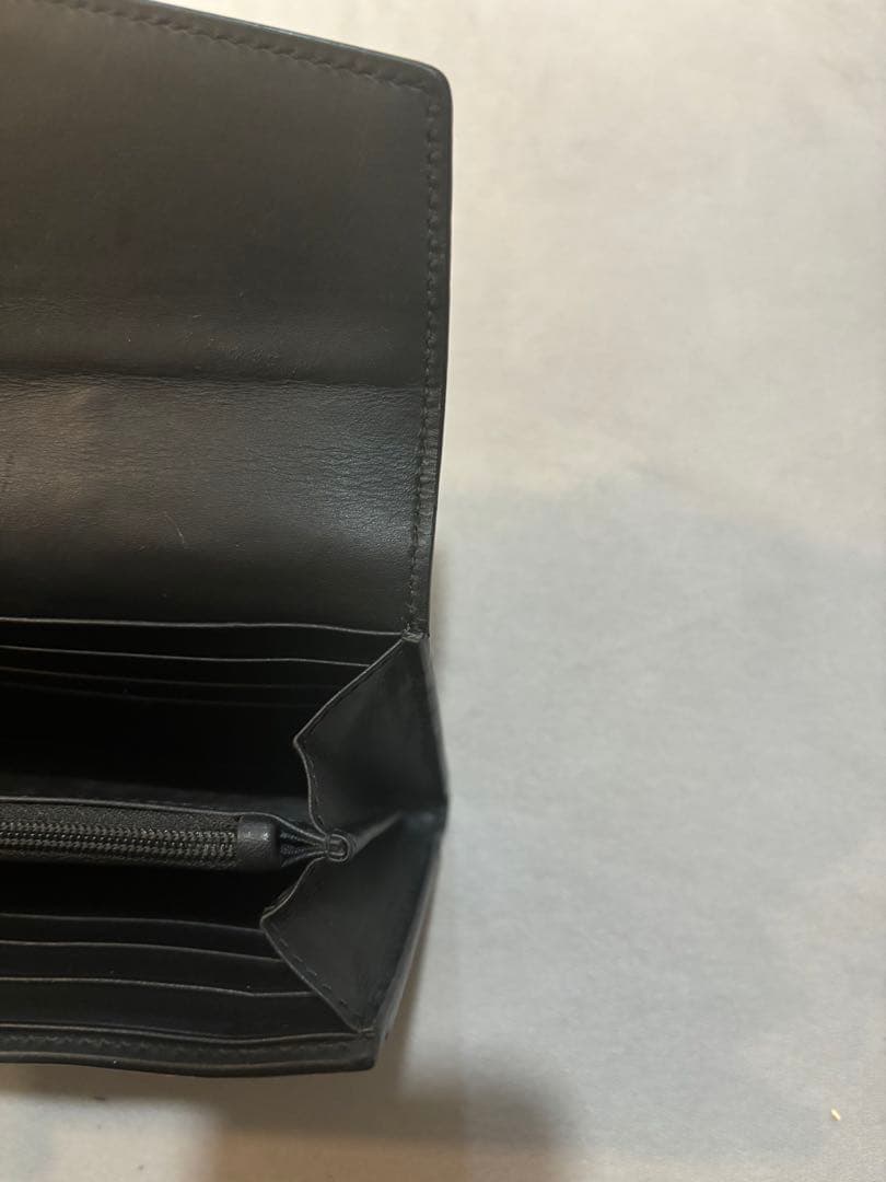 GUCCI グッチ 長財布 シェリーライン ブラック レザー 金具