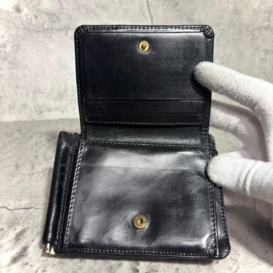 【dsk8！】グレンロイヤル マネークリップ ブラック 黒 レザー 財布