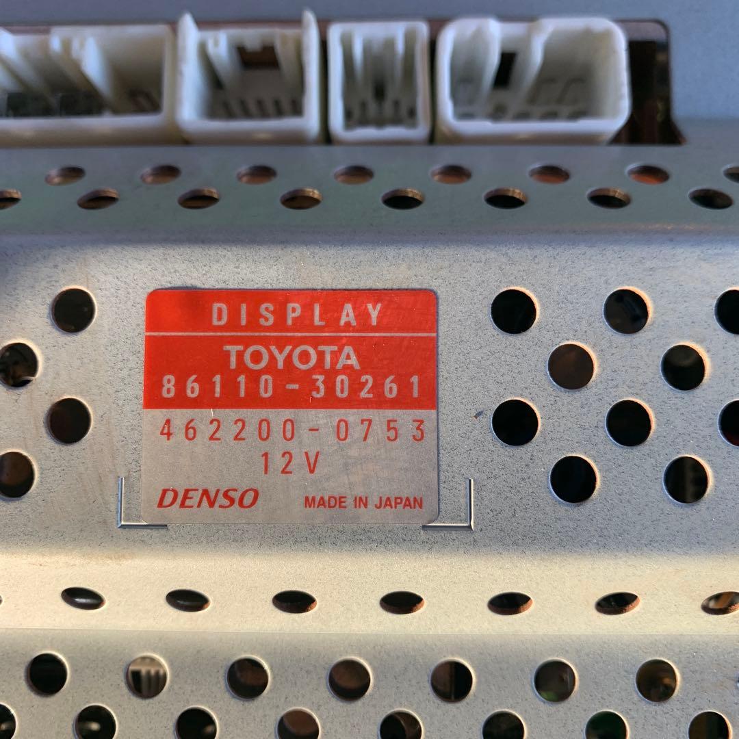 トヨタ　17クラウン　純正ナビモニター　動作確認済み　送料込み　送料無料　中古品