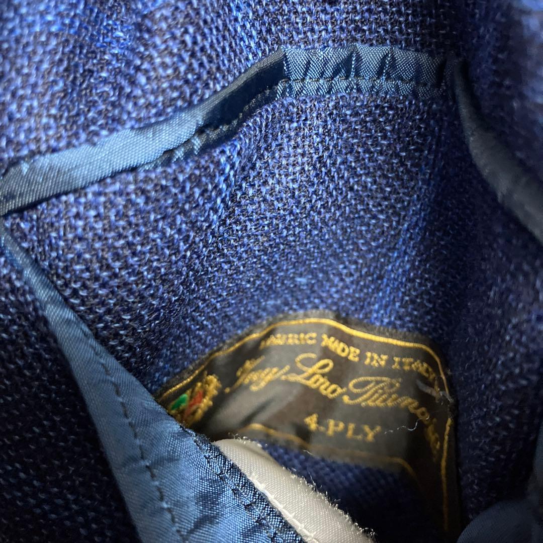 マ*ネ様 美品　カルーゾ　伊勢丹メンズ　ロロピアーナ　ネイビー テーラードジャケ