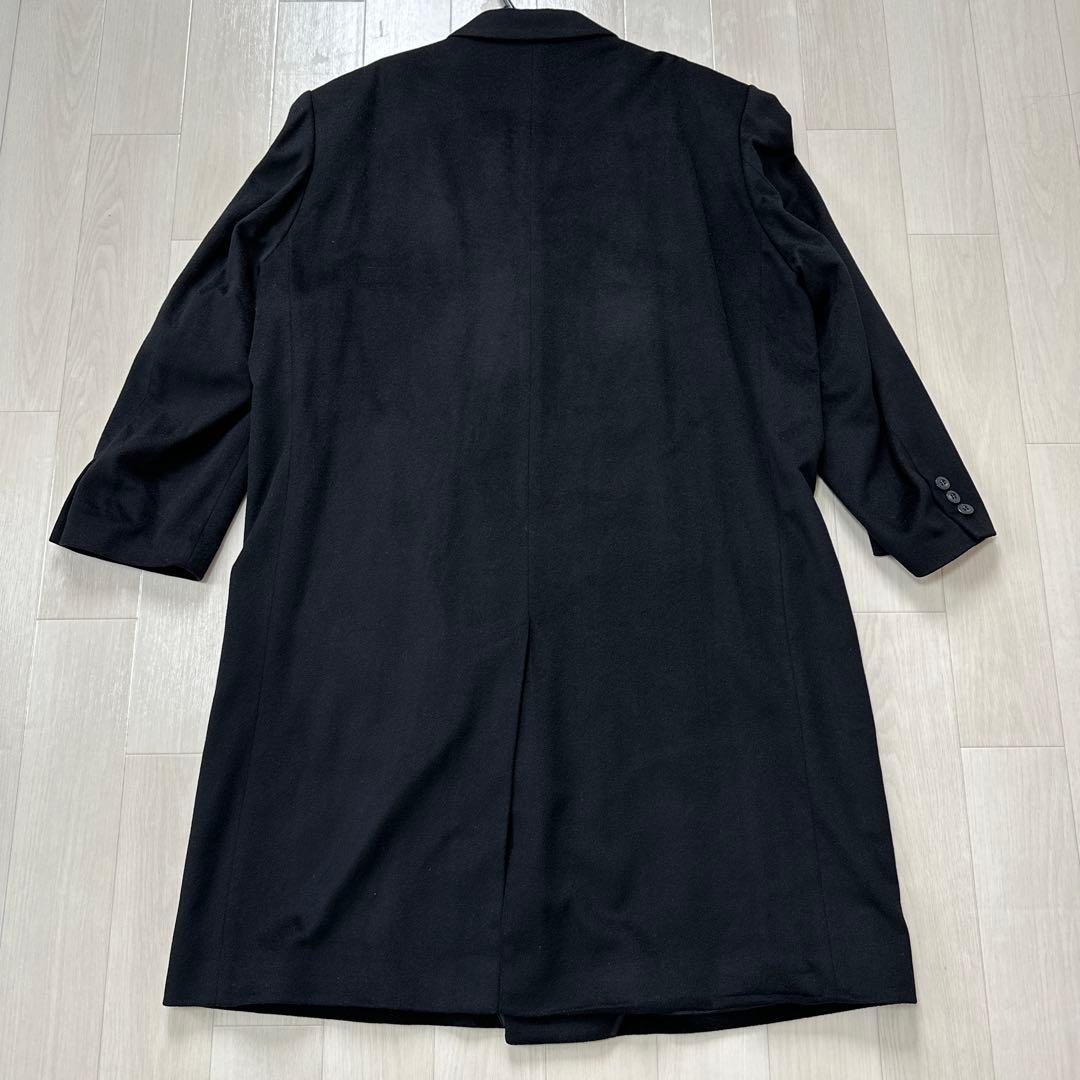 希少WIND ARMOR ダブルチェスターコート カシミア　マキシ丈 黒 4L