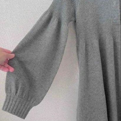 EPOCA エポカ　フード付きニットワンピース40☆イエナ　ロペ　ブルーレーベル