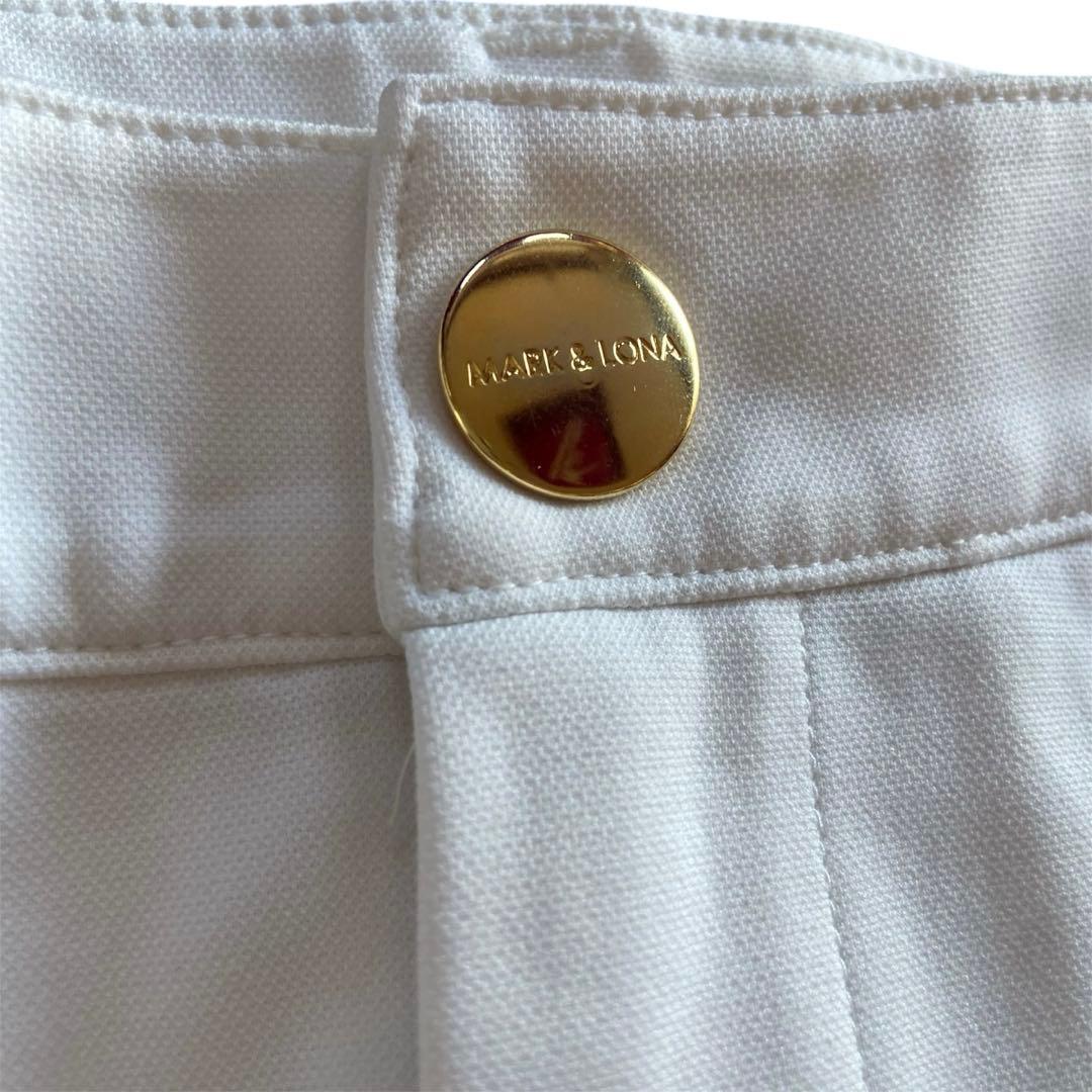【美品】MARK&LONA マークアンドロナ　サイドロゴ　ゴルフスカート 40