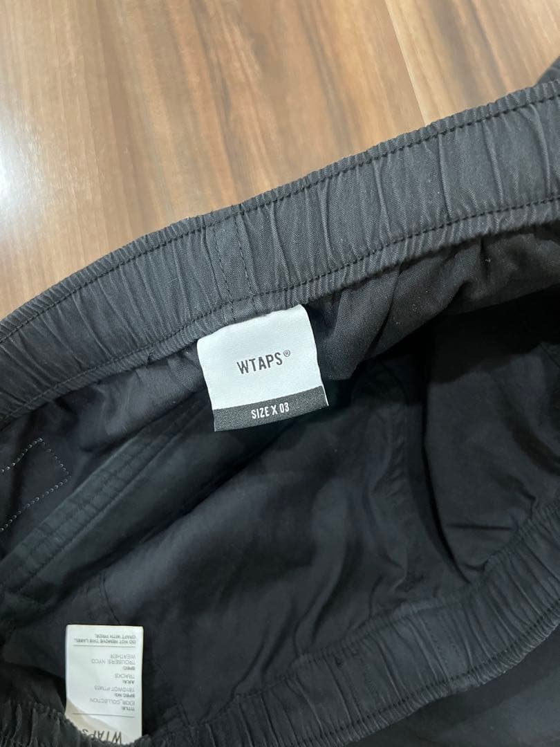 h*a様 WTAPS TRACKS TROUSERS ブラック 03 ダブルタッ