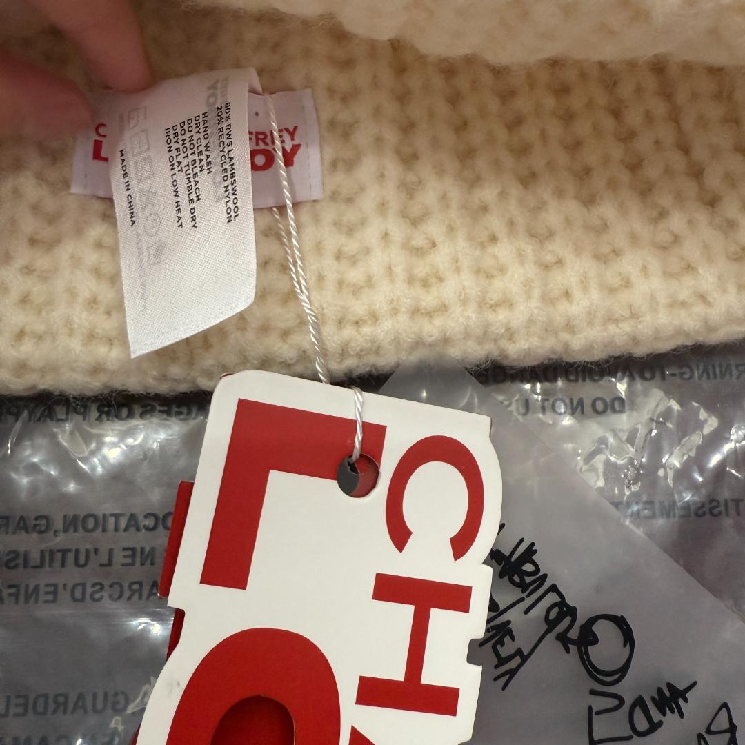 CHARLES JEFFREY LOVERBOY クリーム ニット帽