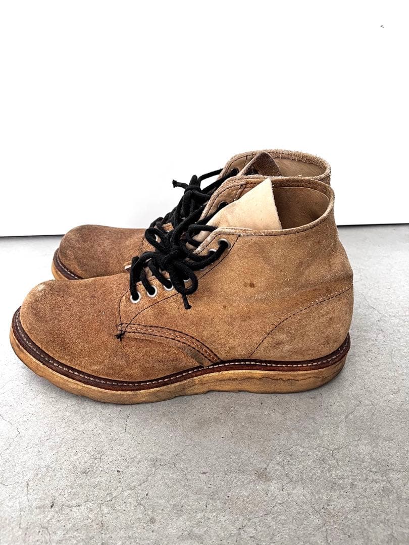 RED WINGアイリッシュセッタースポーツブーツ.スエード.犬タグ