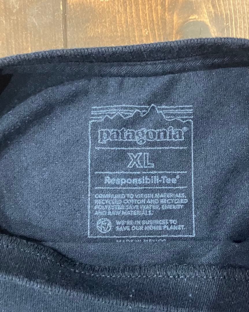 【新品 未使用ダグ付き】Patagoniaパームツリーロゴ ロンT XL