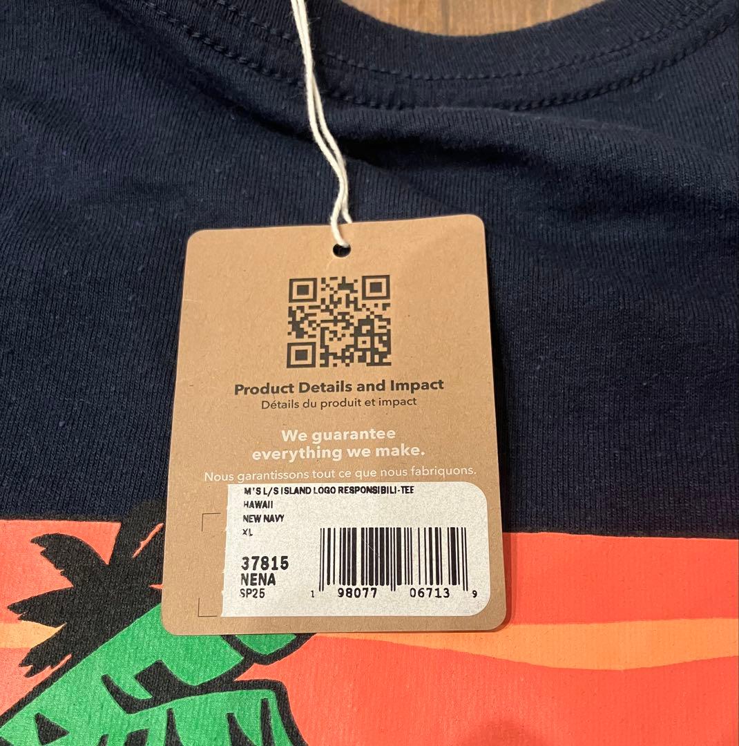 【新品 未使用ダグ付き】Patagoniaパームツリーロゴ ロンT XL