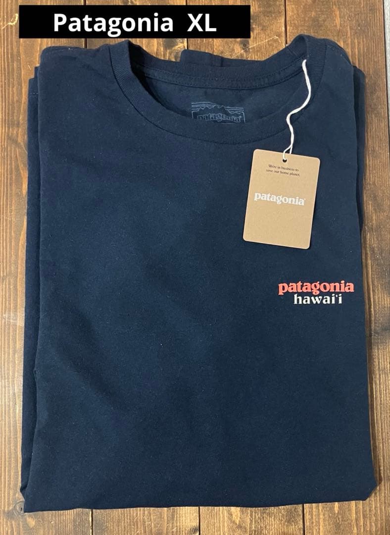 【新品 未使用ダグ付き】Patagoniaパームツリーロゴ ロンT XL