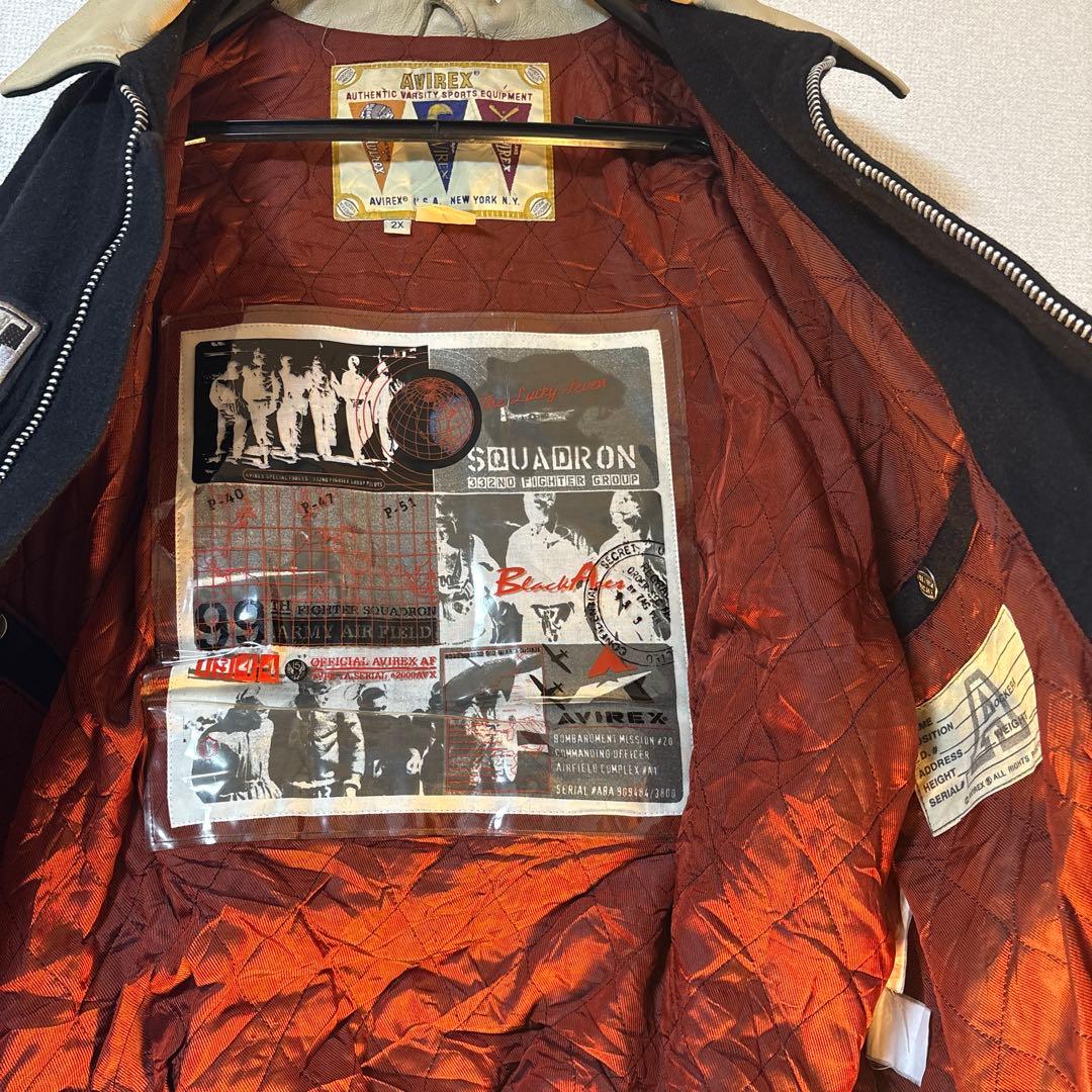 AVIREX スタジャン　BLACK ACES