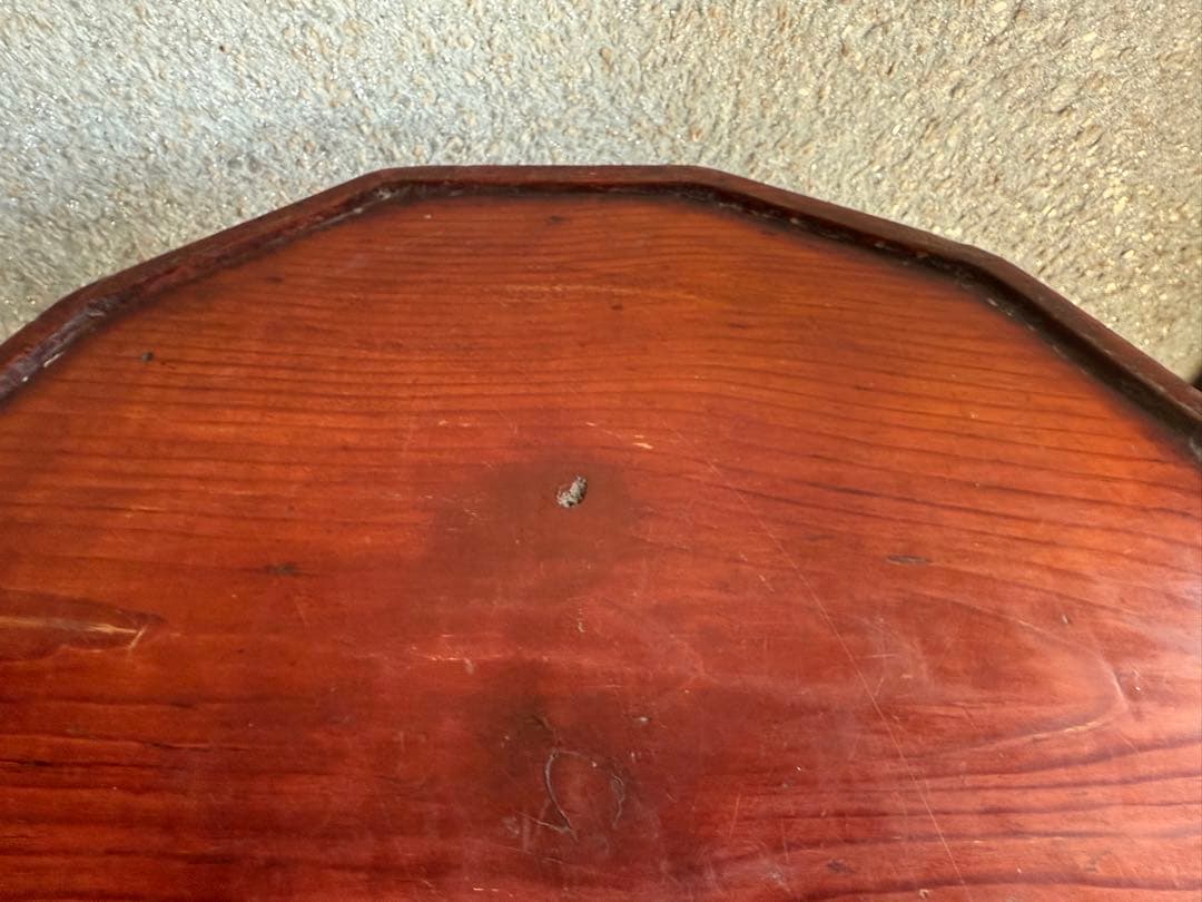 李朝　ソバン　１２角　李朝膳　バンダジ　白磁