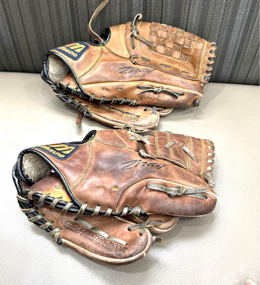 ミズノ野球プロフェッショナルモデル E-Z Pocket 左手グローブ 2個本革