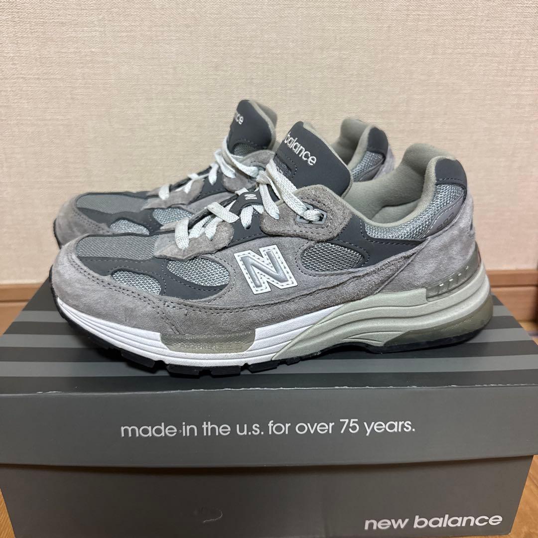 New Balance 992 USA 24.5cm グレー