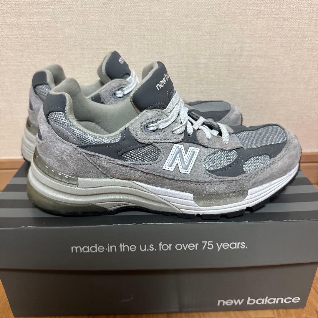 New Balance 992 USA 24.5cm グレー