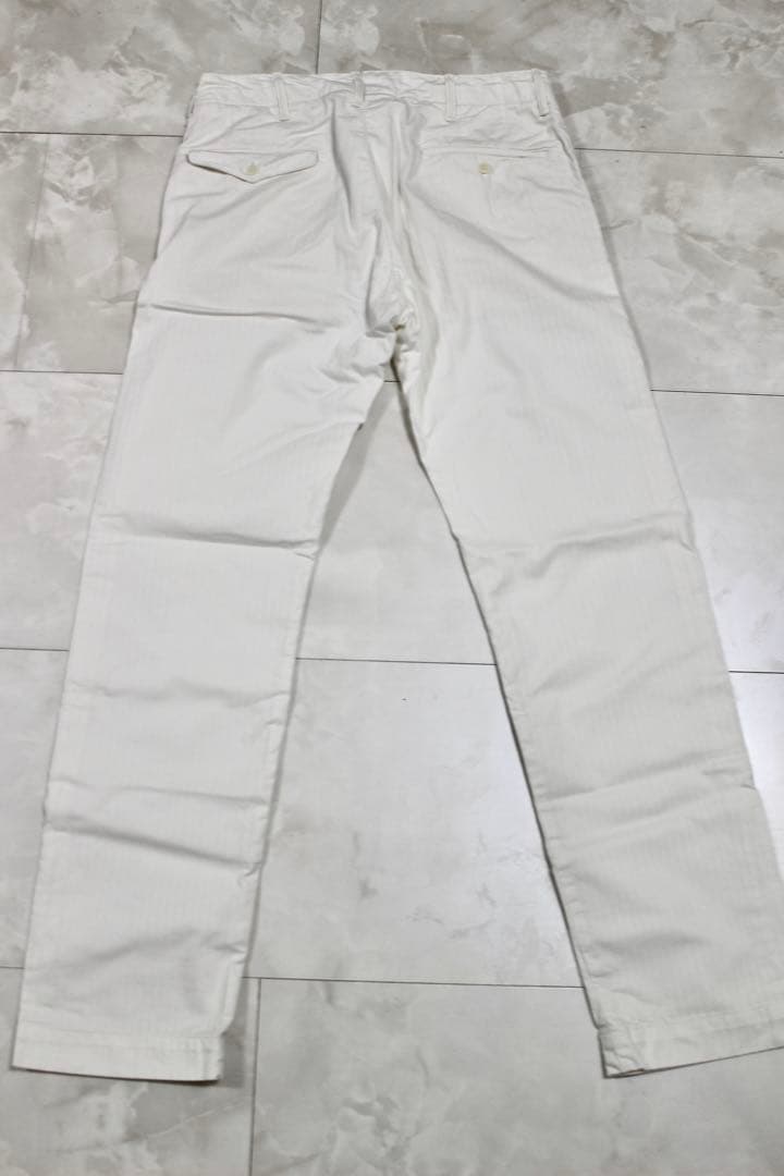 RRL ヘリンボーン ツイル　オフィサーズ　パンツ　ホワイト　本日限定価格！