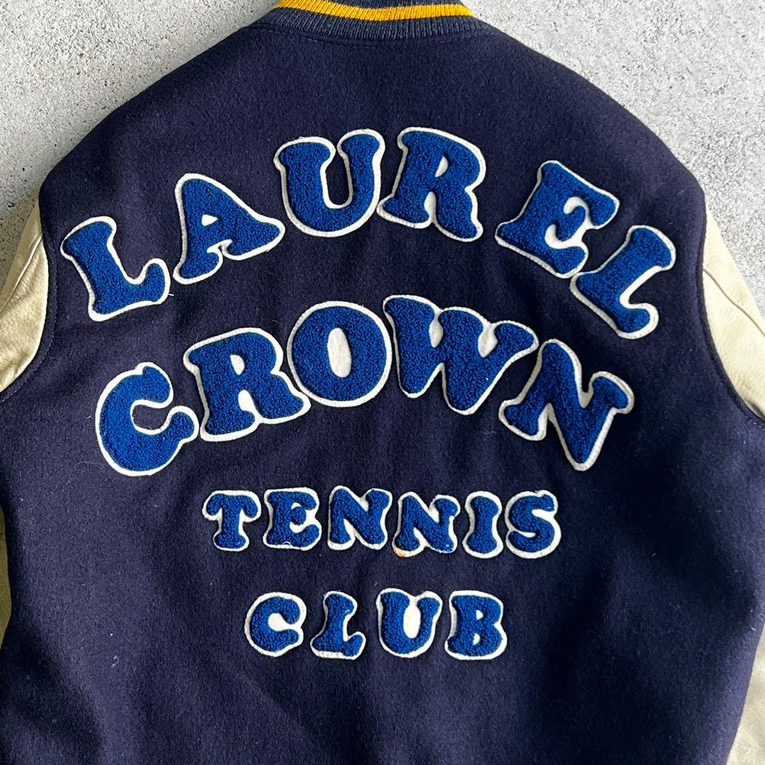 70's~80's ゴールデンベア　スタジャン　USA製　ワッペン　革袖