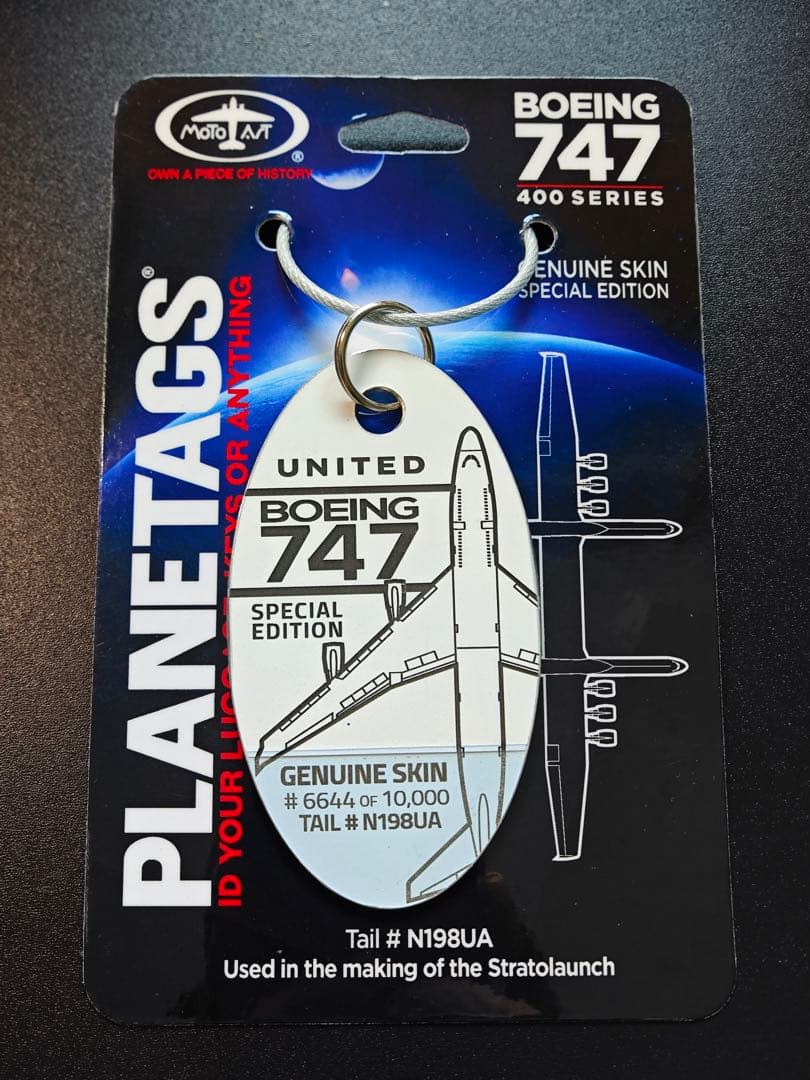 ユナイテッド航空 Planetags B747