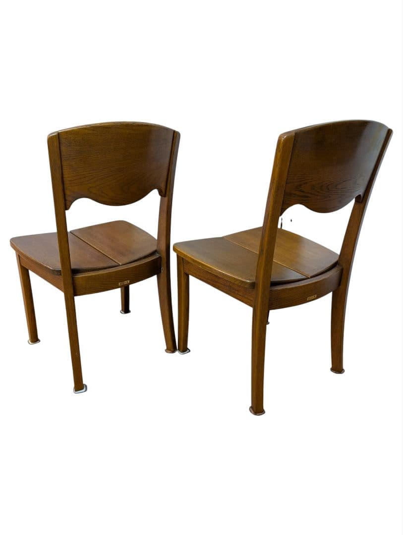 ②浜本工芸 ダイニングチェア ２脚セット DC-20 ヴィンテージ 木製