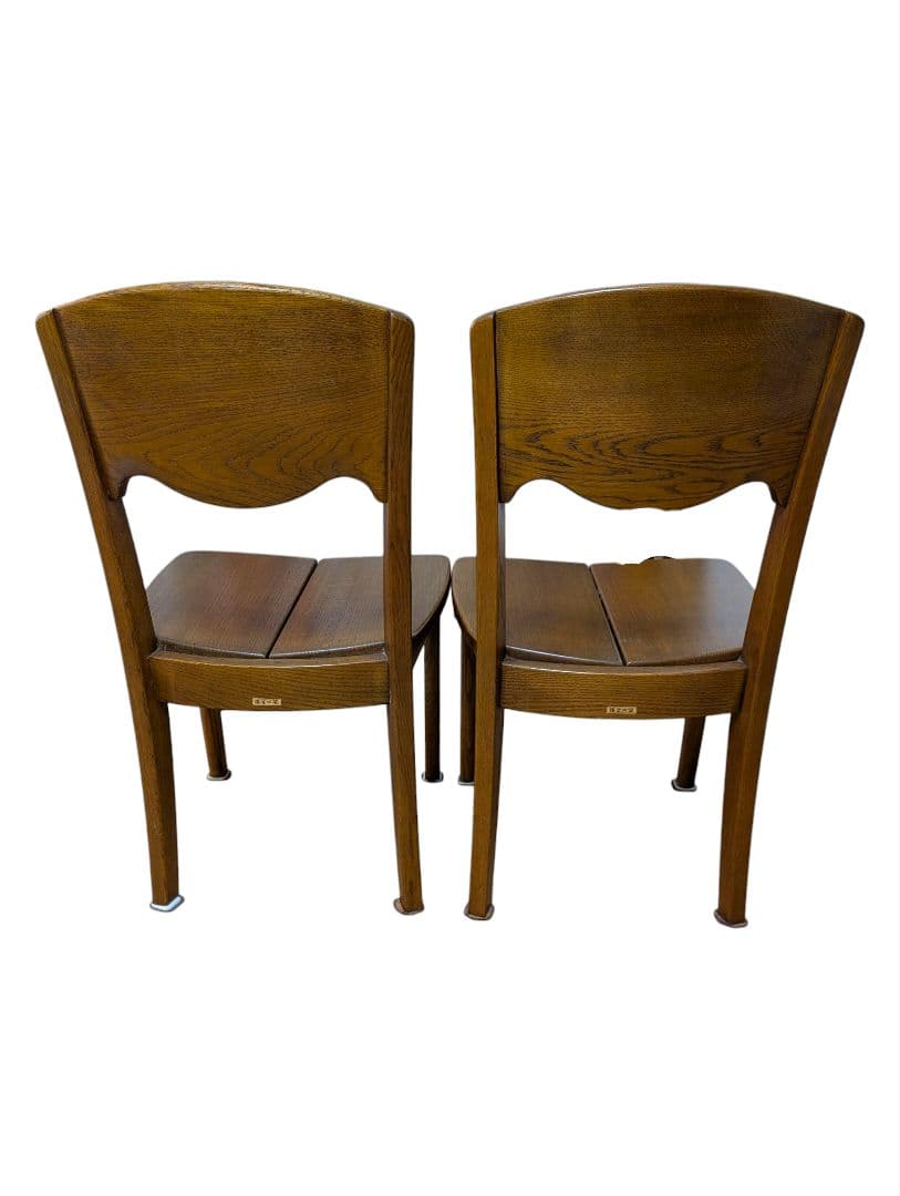 ②浜本工芸 ダイニングチェア ２脚セット DC-20 ヴィンテージ 木製