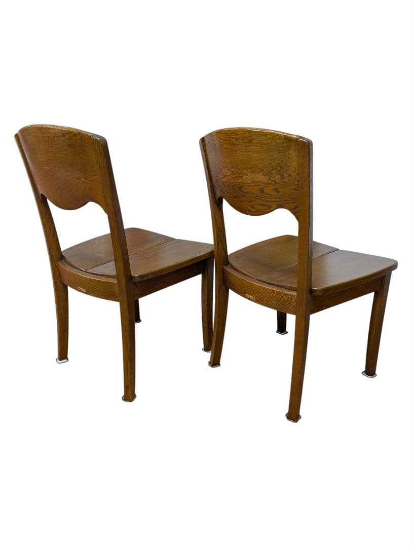 ②浜本工芸 ダイニングチェア ２脚セット DC-20 ヴィンテージ 木製