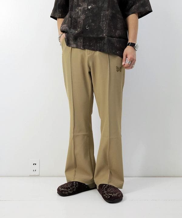 Needles W.U. ツイル ジャージ ブーツカット パンツ スラックス M