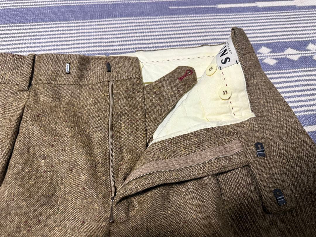 美品SHIPS Bernard Zins ウールスラックス パンツ 40サイズ
