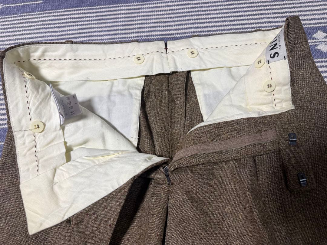 美品SHIPS Bernard Zins ウールスラックス パンツ 40サイズ