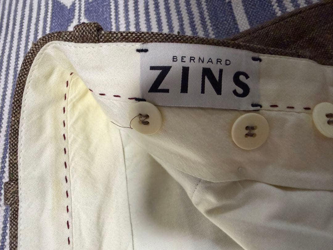 美品SHIPS Bernard Zins ウールスラックス パンツ 40サイズ