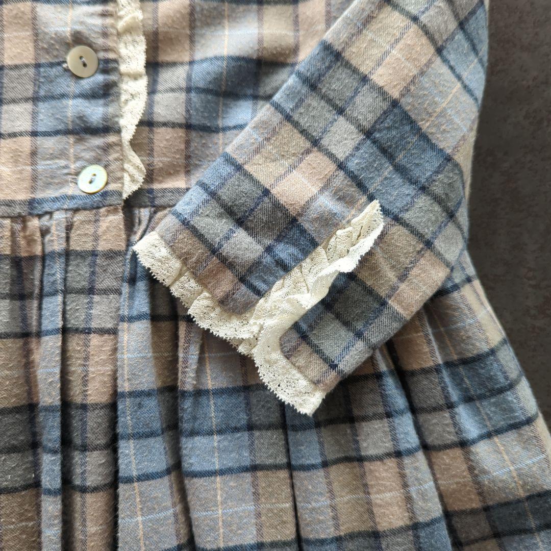 Amaia kids　6Y　116cm　チェック柄ワンピース　アマイアキッズ