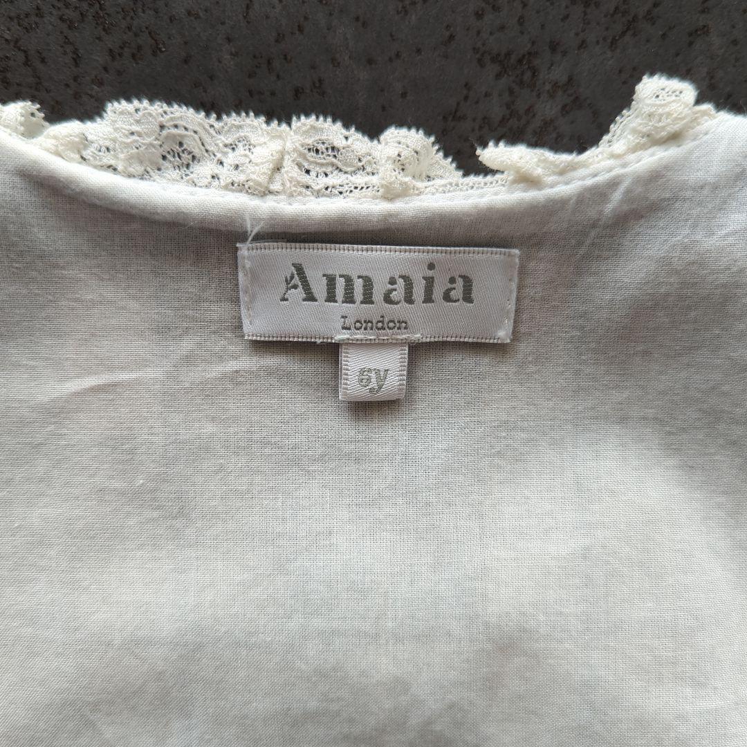 Amaia kids　6Y　116cm　チェック柄ワンピース　アマイアキッズ
