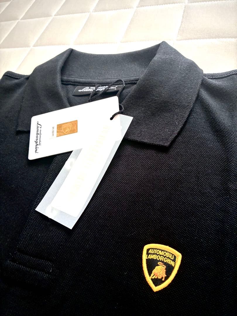 LAMBORGHINI ブラックポロシャツ 新品タグ付き