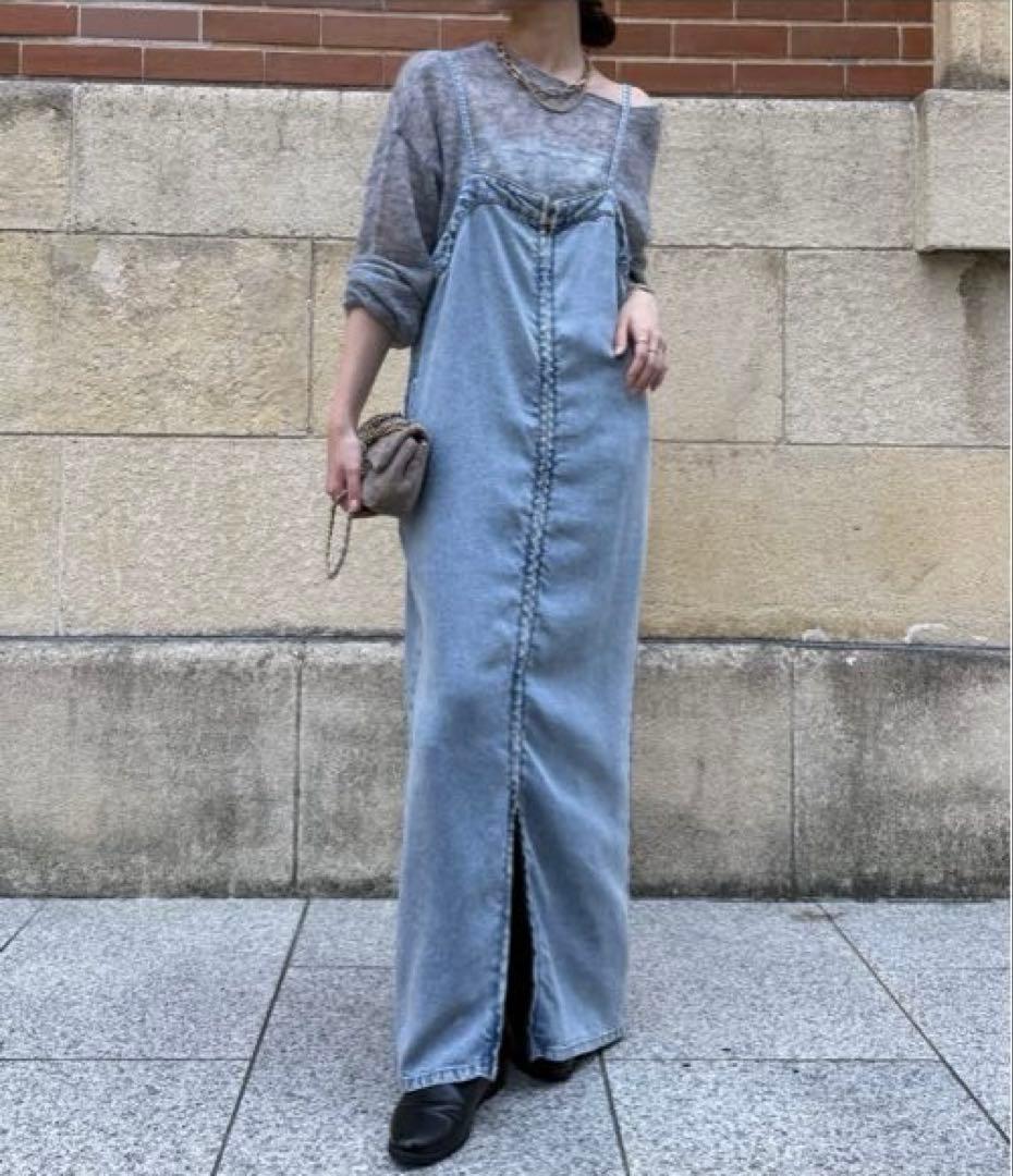 ♡ DouDou リヨセルデニムジャンスカ　美品♡