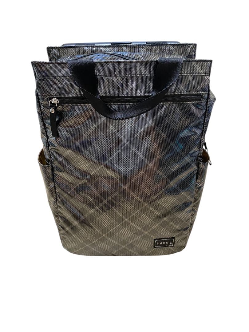 SWANY スワニー キャリーバッグ 機内持ち込み可 タルタン シルバーチェック