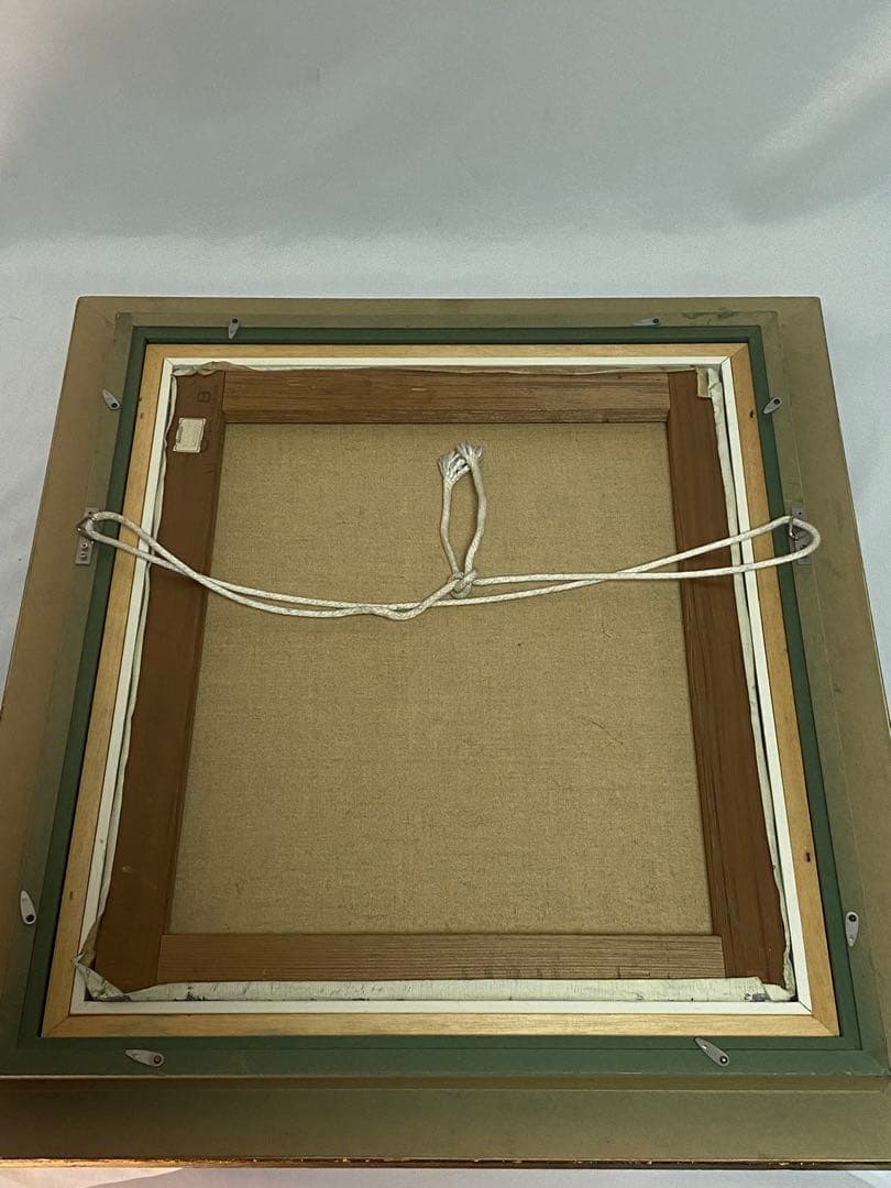 2289❣️水辺の古城　油絵