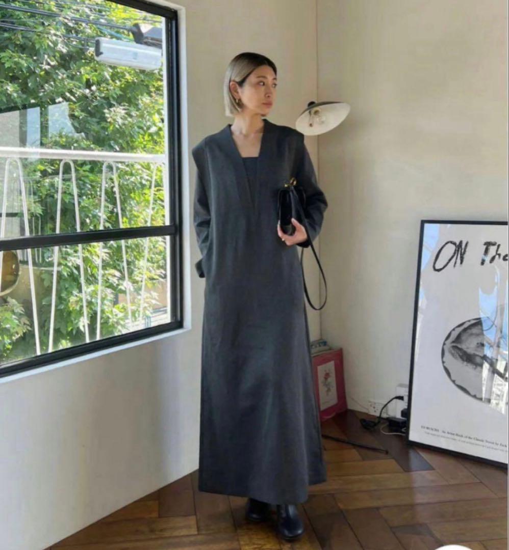 【 RIM.ARK 】V neck straight OP