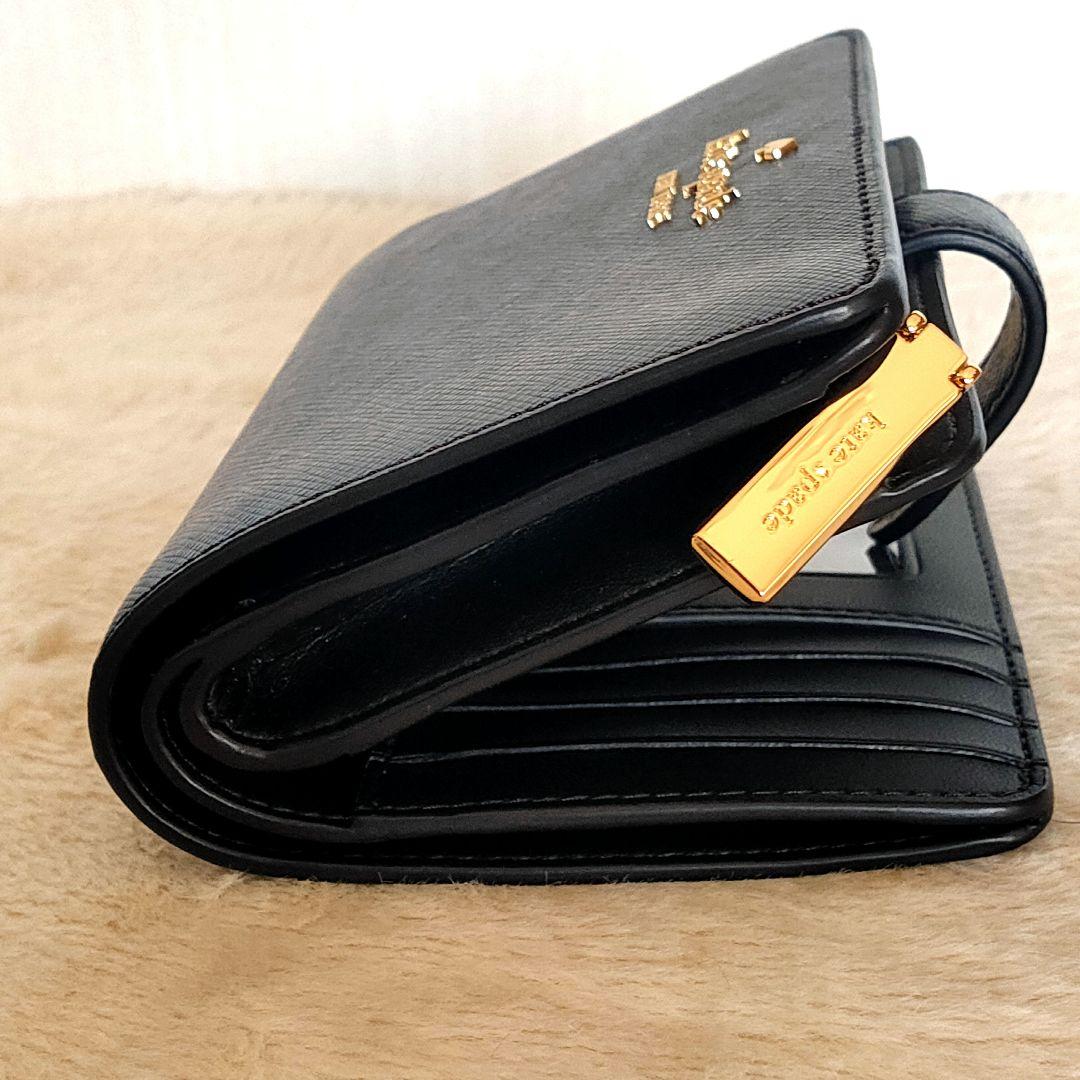 新品未使用 kate spade マディソン 二つ折り財布 L字ジップ ブラック