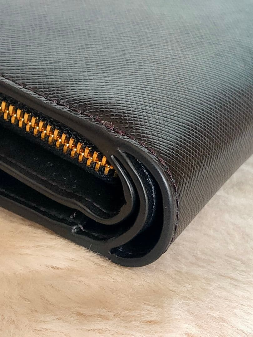 新品未使用 kate spade マディソン 二つ折り財布 L字ジップ ブラック