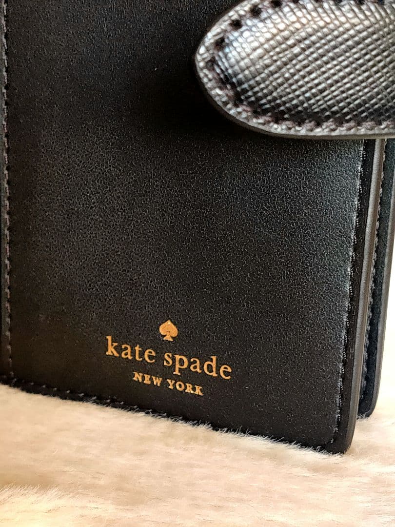 新品未使用 kate spade マディソン 二つ折り財布 L字ジップ ブラック