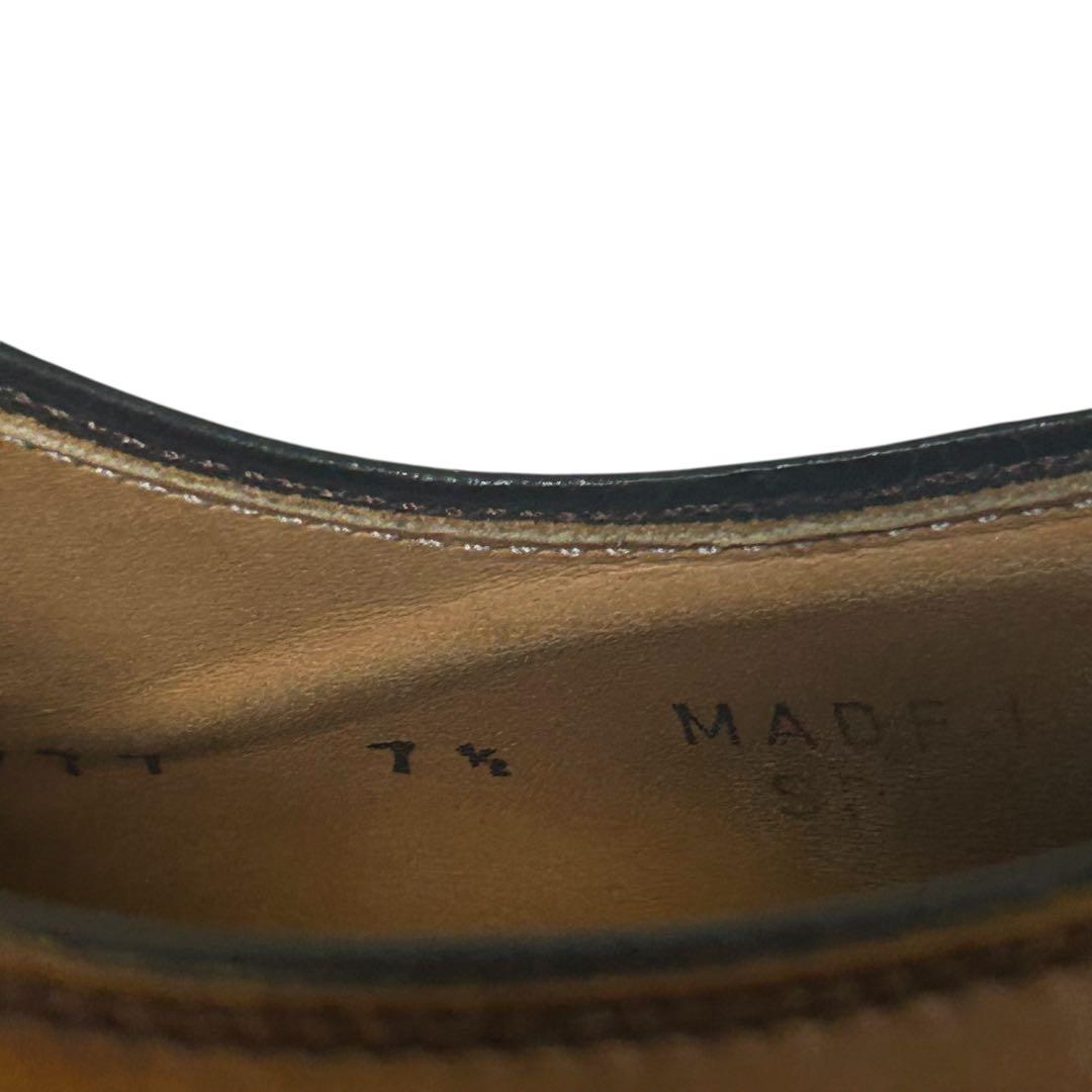 【美品】バーウィック ホールカットシューズ　アンティークブラウン 7.5