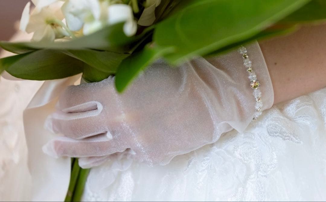 【美品】ウェディングドレス Barbie フラワーレース