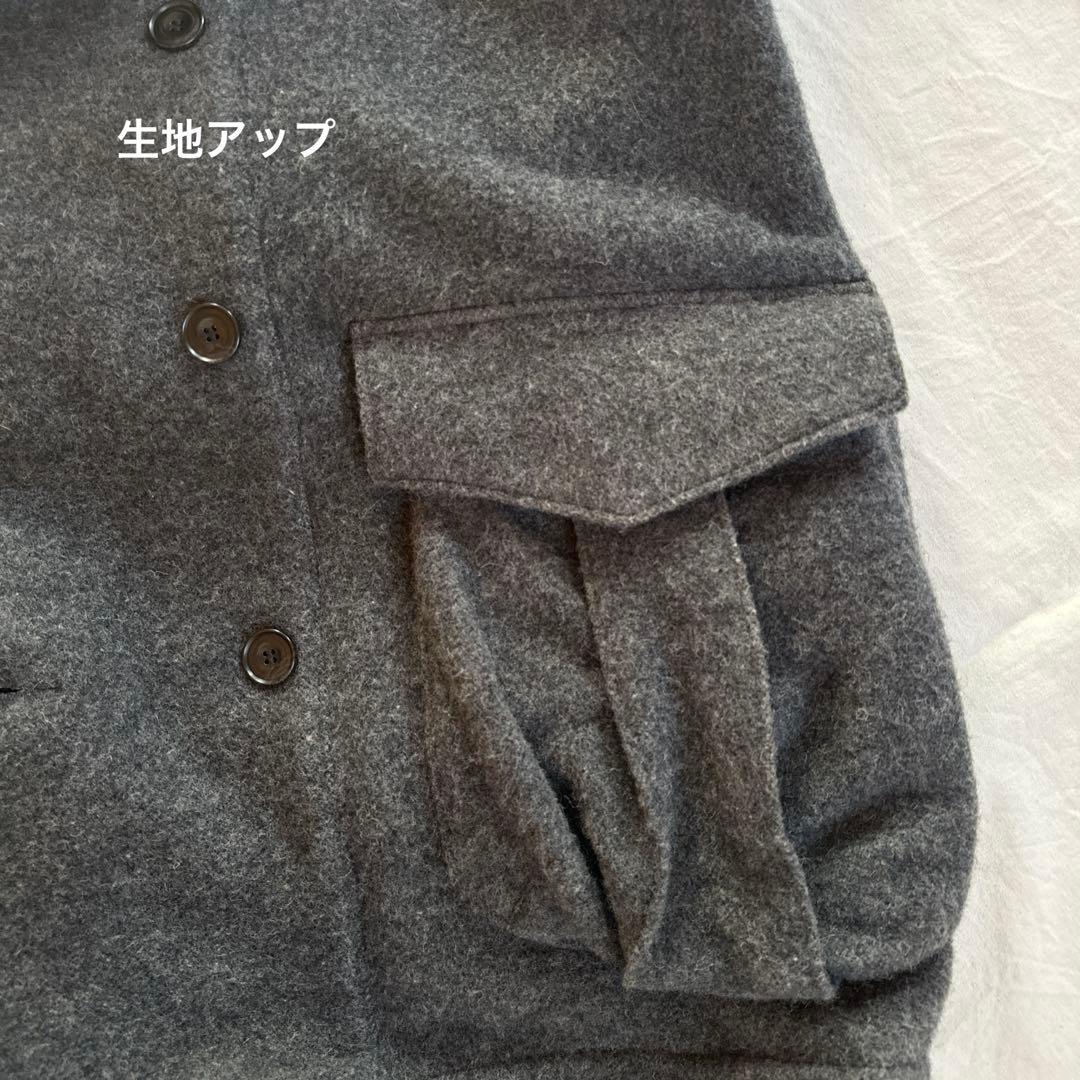 【ORDINARY FITS】ウール　フード付きコート　レディースでも　日本製