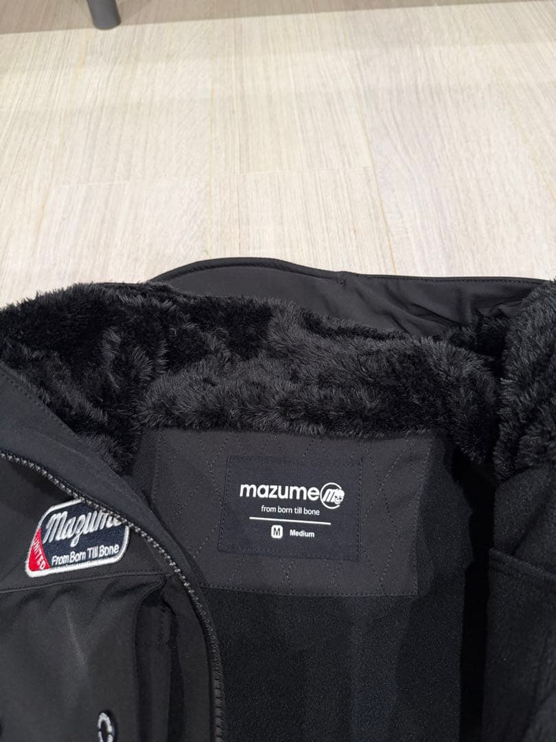 mazume マズメ フィッシングジャケット 防寒 裏ボア 黒