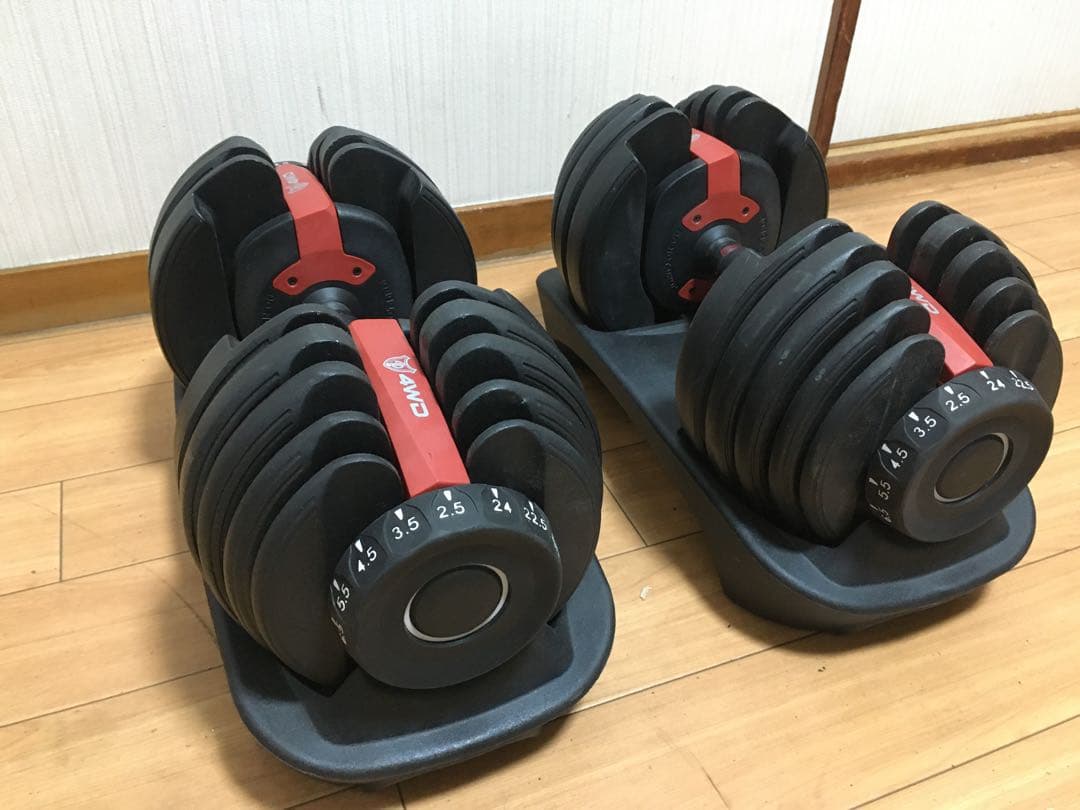 ① 4WD 可変式ダンベル 2.5kg-24kg 1個