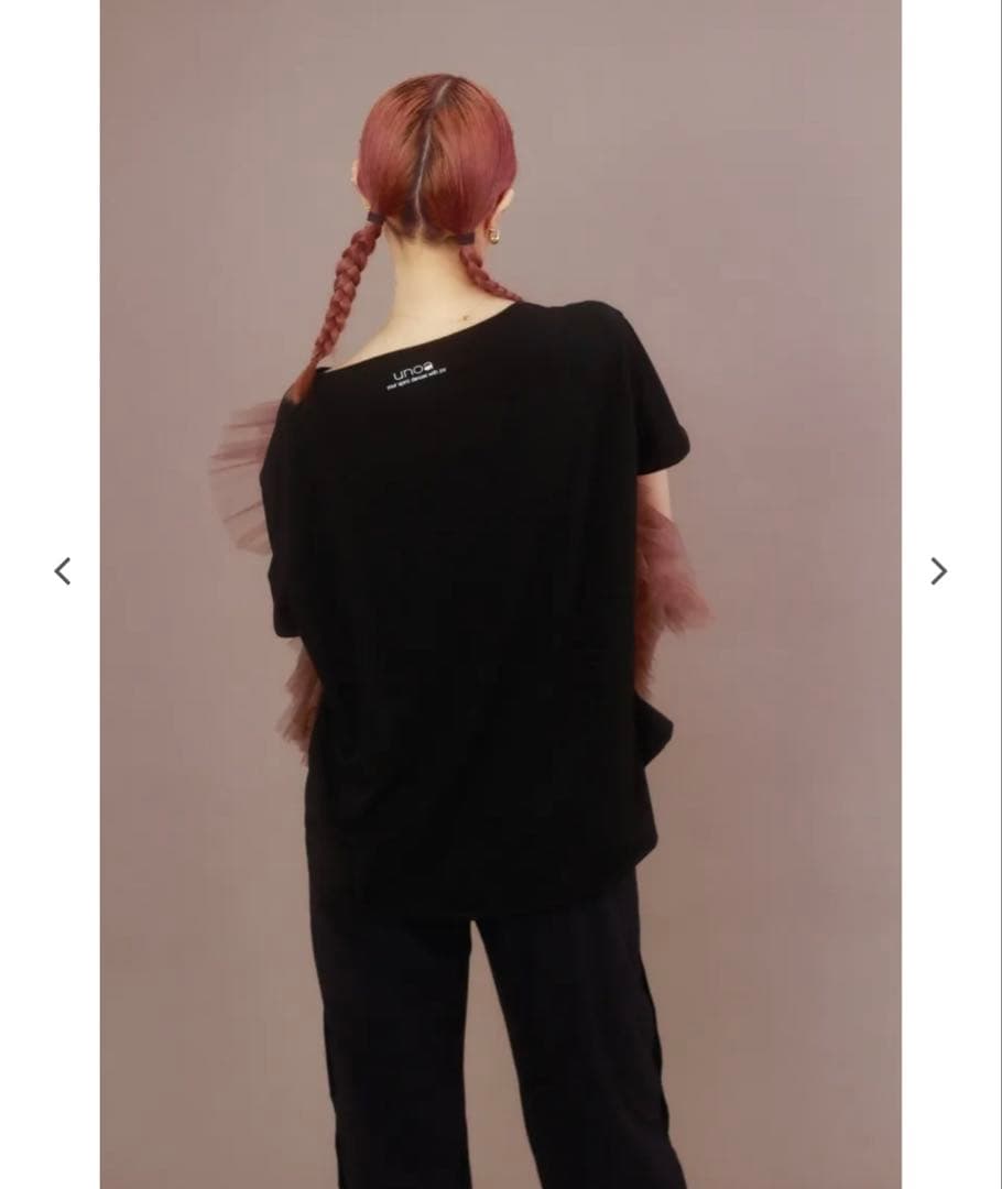 お得 新品 unoa Tシャツ ウノア バレエ ブラック