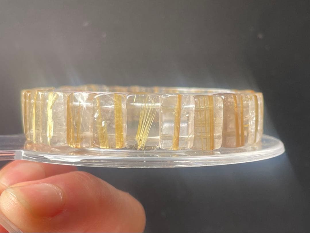 高品質　タイチンルチルバングル　16cm